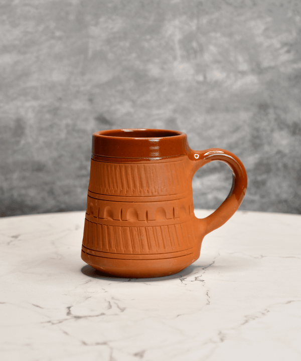 Sowpeace Traditional Terracotta Coffee Mugs (Set of 2) | Handcrafted Rustic Brown Tea & Coffee Cups for Gifting & Daily Use — image 2