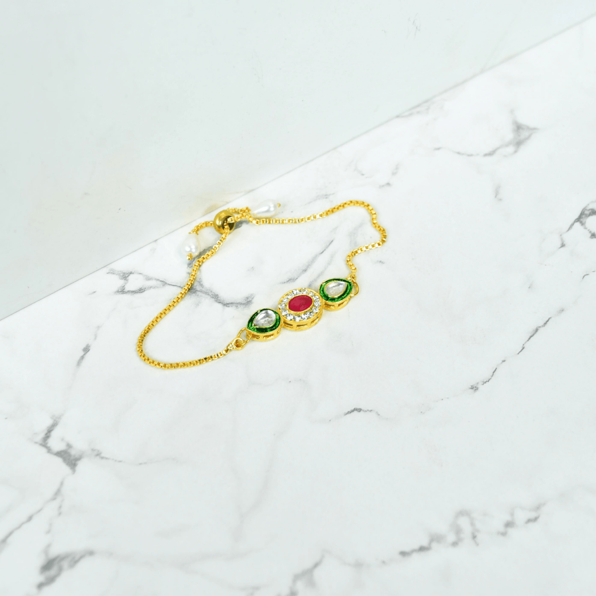 Sowpeace Triple Stone Accent Bracelet | Elegant Stainless Steel One‑Size Adjustable Jewelry for Women & Men