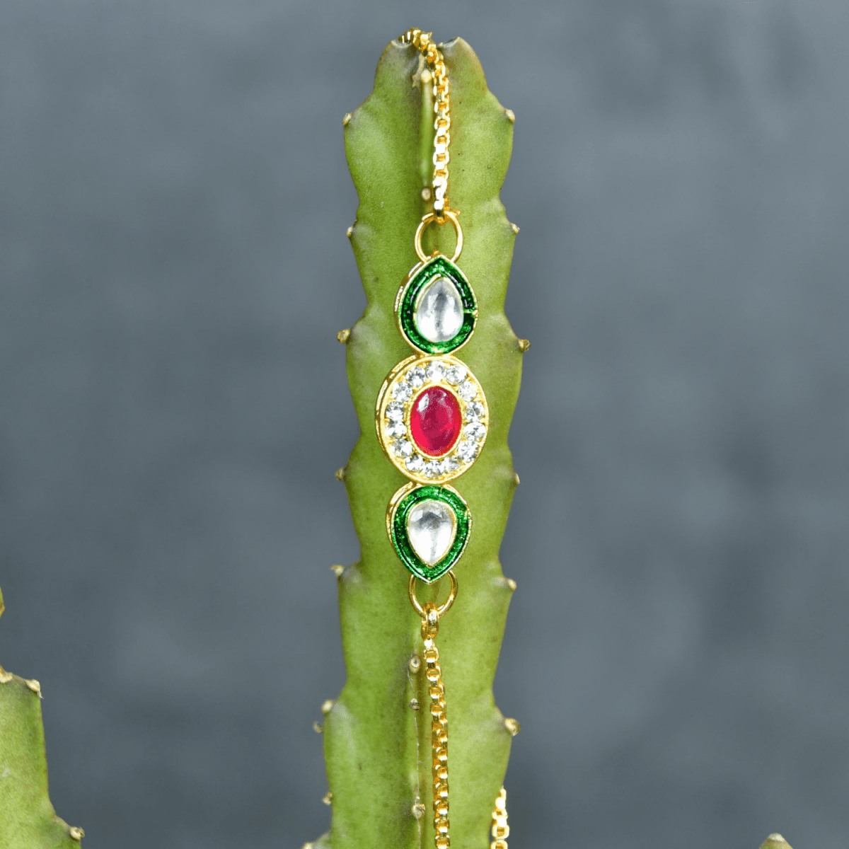 Sowpeace Triple Stone Accent Bracelet | Elegant Stainless Steel One‑Size Adjustable Jewelry for Women & Men