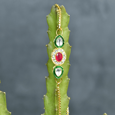 Sowpeace Triple Stone Accent Bracelet | Elegant Stainless Steel One‑Size Adjustable Jewelry for Women & Men - Additional View