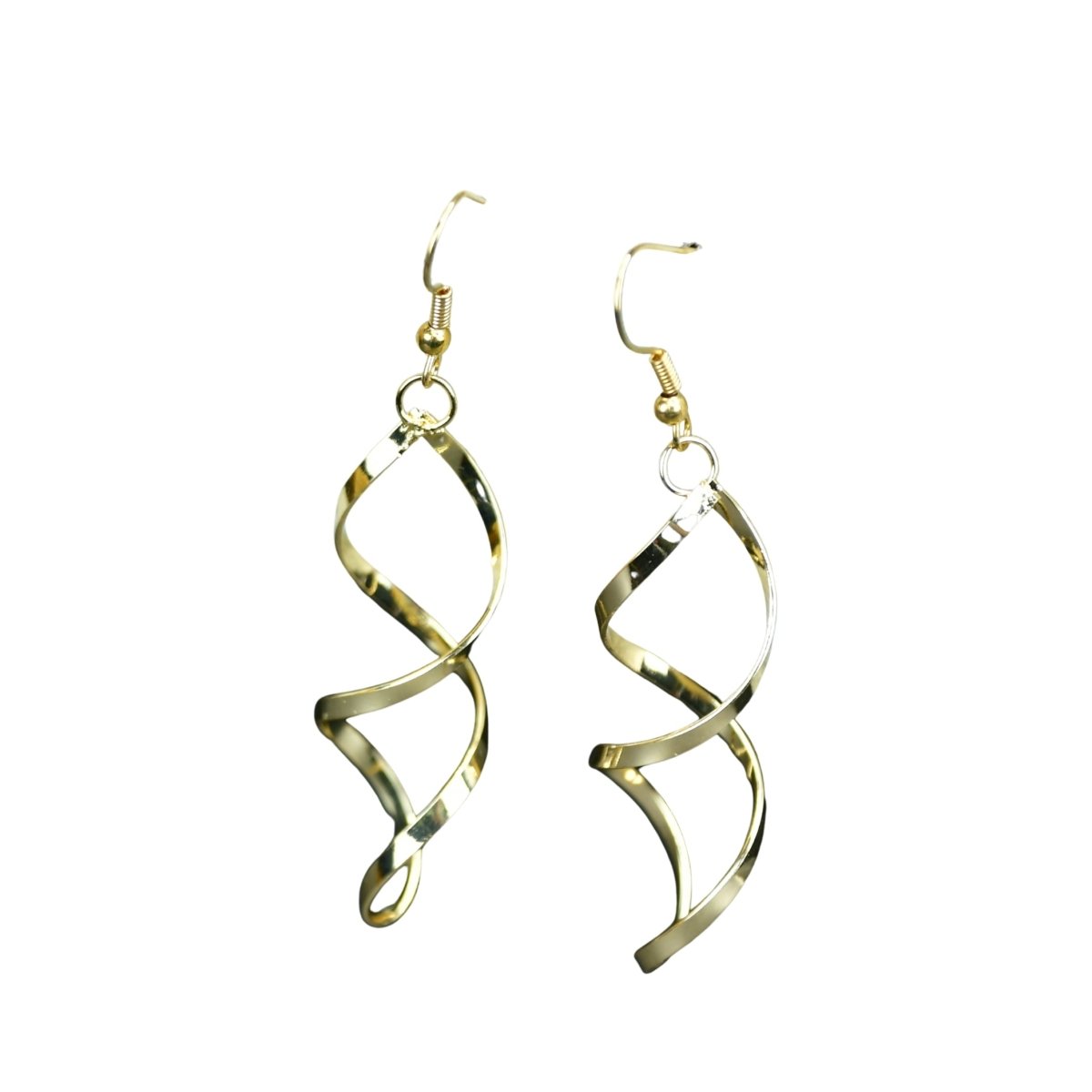 Sowpeace Twisted Gold Stainless Steel Earring Threads | Elegant One‑Size Lightweight Jewelry for Women & Daily Wear - Sowpeace - 