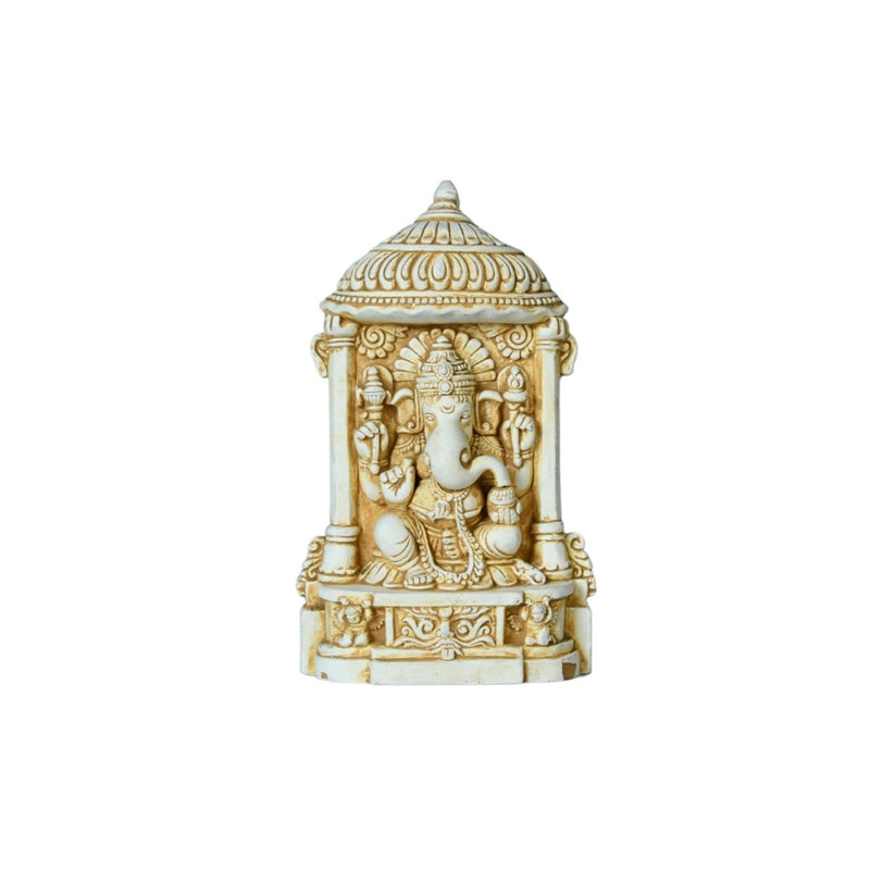 Sowpeace White Ganesh Terracotta Tabletop Art Decor – view 7