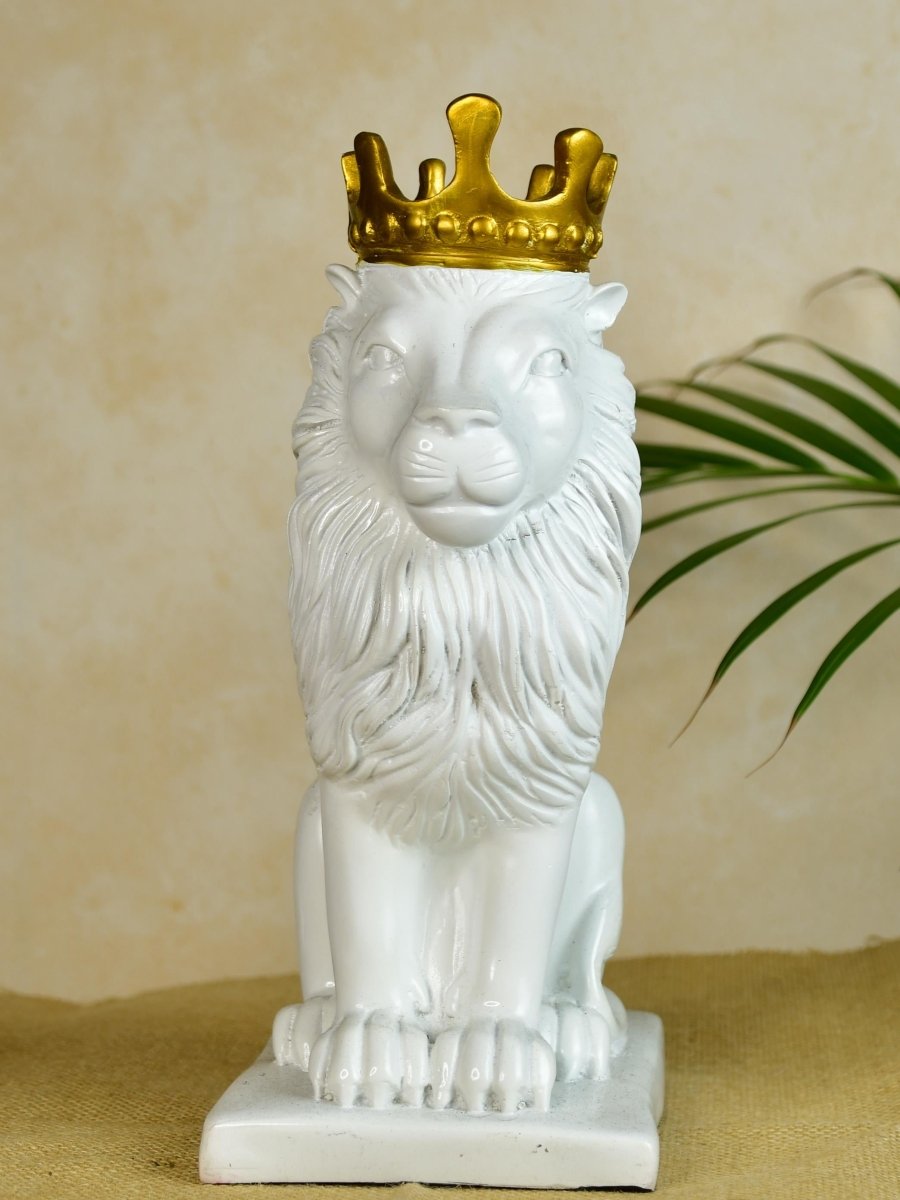 Sowpeace White Lion Showpiece - Decor - Sowpeace - Sowpeace White Lion Showpiece - RES - RLKW - TT - Sowpeace