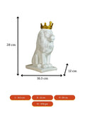 Sowpeace White Lion Showpiece - Decor - Sowpeace - Sowpeace White Lion Showpiece - RES - RLKW - TT - Sowpeace