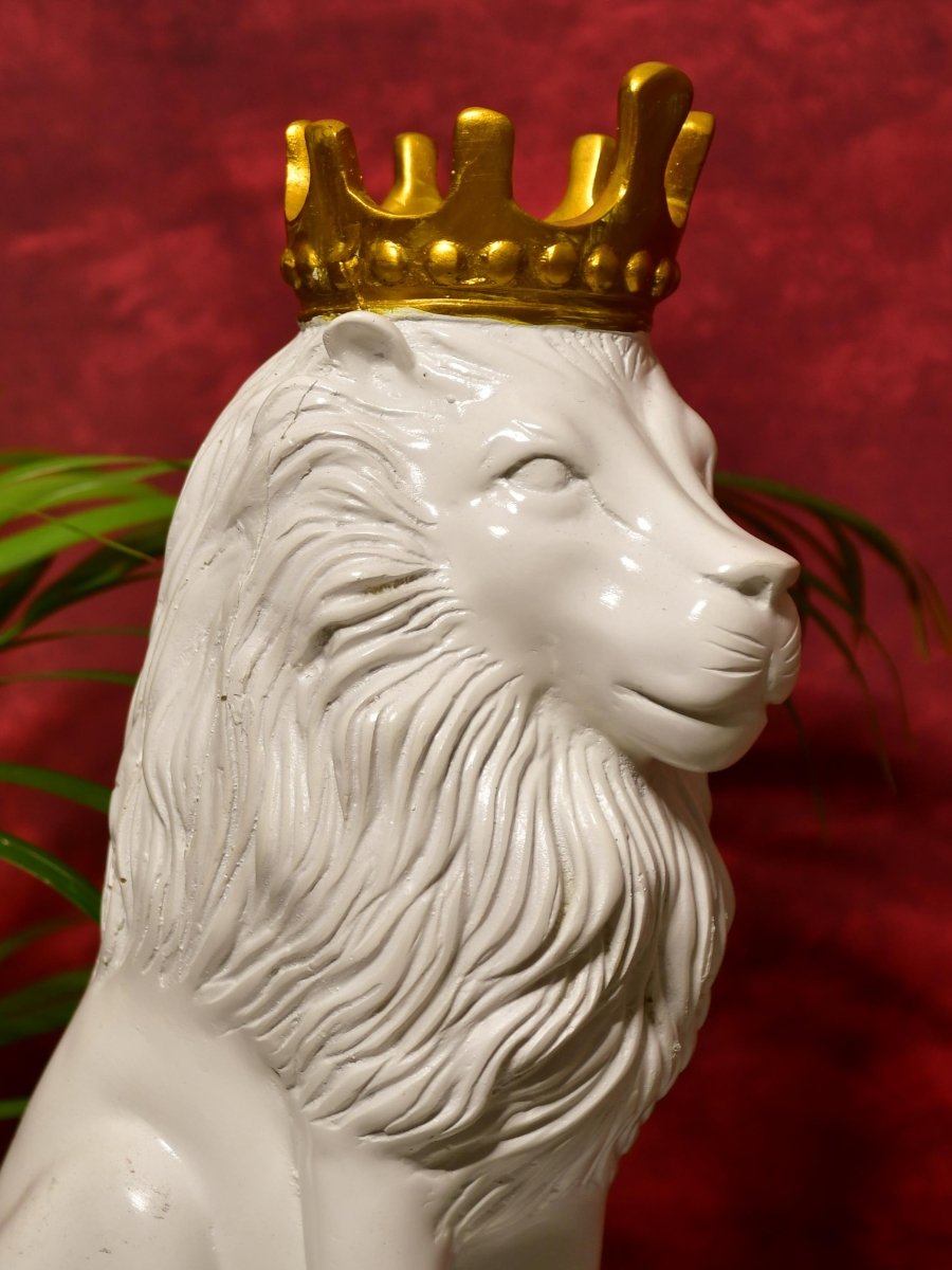 Sowpeace White Lion Showpiece - Decor - Sowpeace - Sowpeace White Lion Showpiece - RES - RLKW - TT - Sowpeace