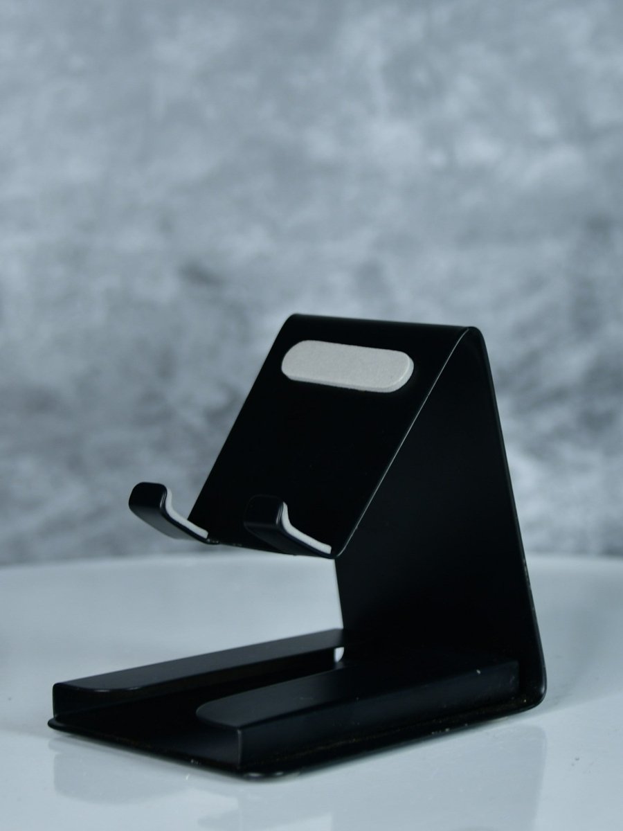 Sowpeace - White Padded Metal Phone Stand with Card Holder - Decor - Sowpeace - Sowpeace - White Padded Metal Phone Stand with Card Holder - MT - TRIN - MSTWP - Sowpeace