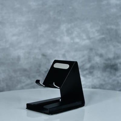 Sowpeace - White Padded Metal Phone Stand with Card Holder