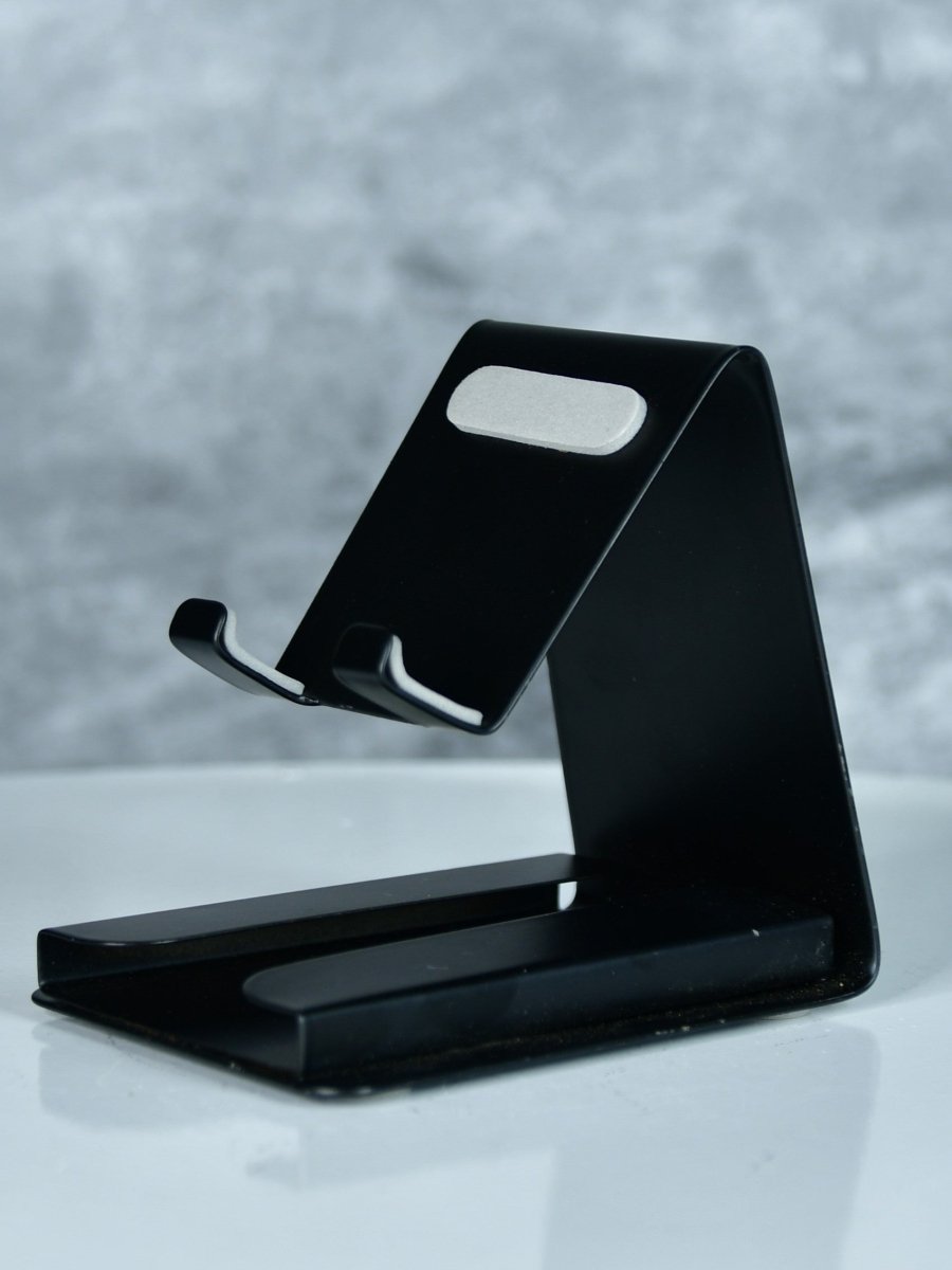 Sowpeace - White Padded Metal Phone Stand with Card Holder - Decor - Sowpeace - Sowpeace - White Padded Metal Phone Stand with Card Holder - MT - TRIN - MSTWP - Sowpeace