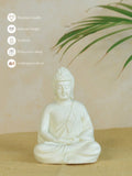 Sowpeace White Resin Buddha - Decor - Sowpeace - Sowpeace White Resin Buddha - RES - RMBW - TT - Sowpeace