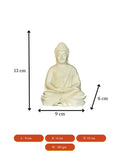 Sowpeace White Resin Buddha - Decor - Sowpeace - Sowpeace White Resin Buddha - RES - RMBW - TT - Sowpeace