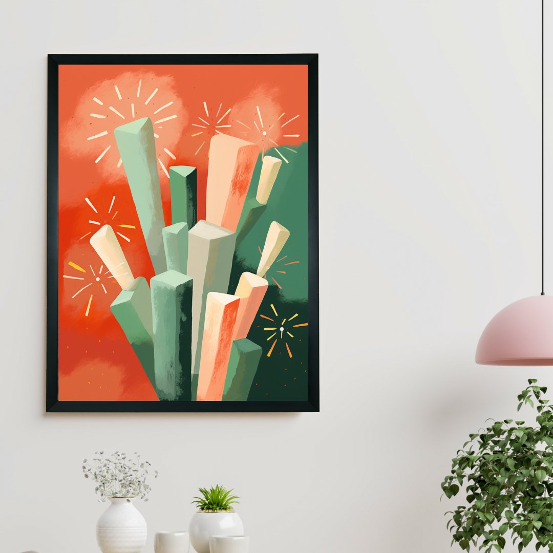 Sowpeace: Winter Sticks - Abstract Nature Art -Wall painting-Chitran by sowpeace-Sowpeace: Winter Sticks - Abstract Nature Art-CH-WRT-WSA1-Sowpeace