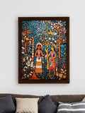 Sowpeace: Women & Trees Handcrafted Art – Premium Indian - Inspired Canvas Print for Elegant Home Decoration - Wall painting - Chitran by sowpeace - Sowpeace: Women & Trees Handcrafted Art – Premium Indian - Inspired Canvas Print for Elegant Home Decoration - CH - WRT - MTWT - Sowpeace