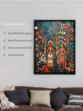 Sowpeace: Women & Trees Handcrafted Art – Premium Indian - Inspired Canvas Print for Elegant Home Decoration - Wall painting - Chitran by sowpeace - Sowpeace: Women & Trees Handcrafted Art – Premium Indian - Inspired Canvas Print for Elegant Home Decoration - CH - WRT - MTWT - Sowpeace