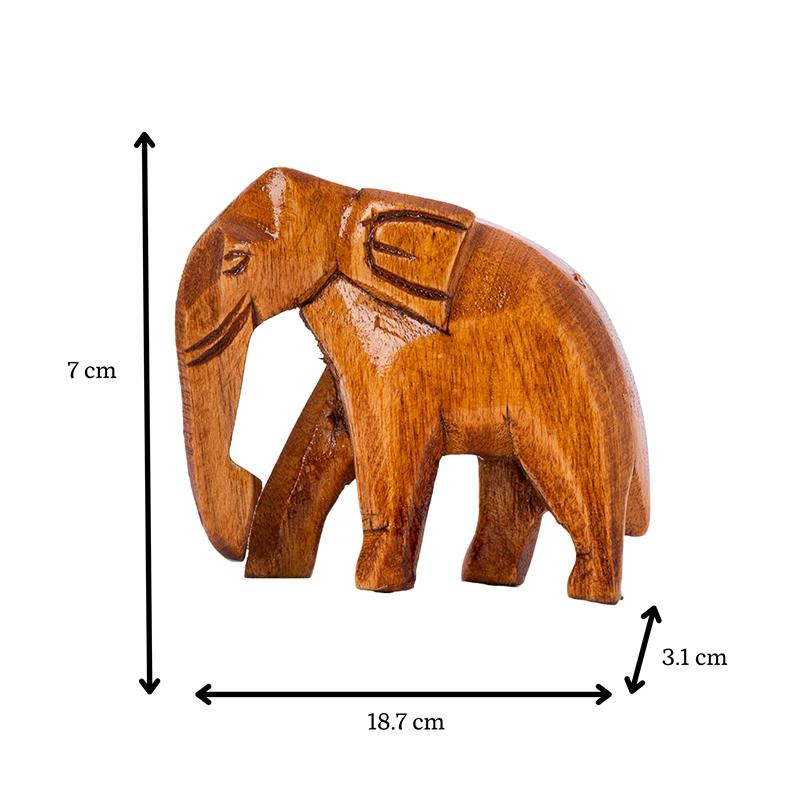 Sowpeace Wooden Descending Elephant Set of 3: Artisan Tabletop Decor - Tabletop - Sowpeace - Animal - New Arrivals