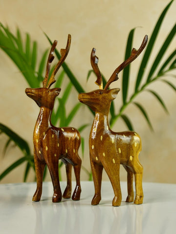 Sowpeace Wooden Dotted Deer: Small Artisan Decor - Sowpeace - Sowpeace Wooden Dotted Deer: Small Artisan Decor - Wood - WDDD - WDN - TT - Sowpeace