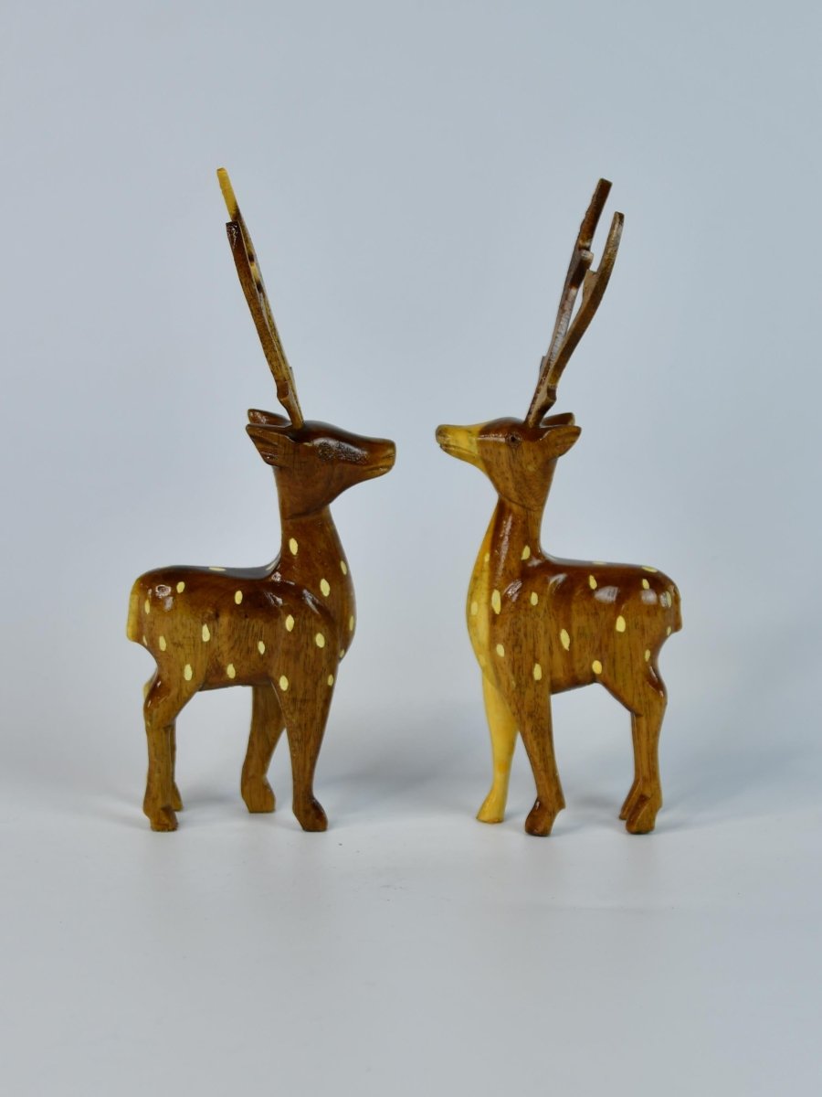 Sowpeace Wooden Dotted Deer: Small Artisan Decor - Sowpeace - Sowpeace Wooden Dotted Deer: Small Artisan Decor - Wood - WDDD - WDN - TT - Sowpeace