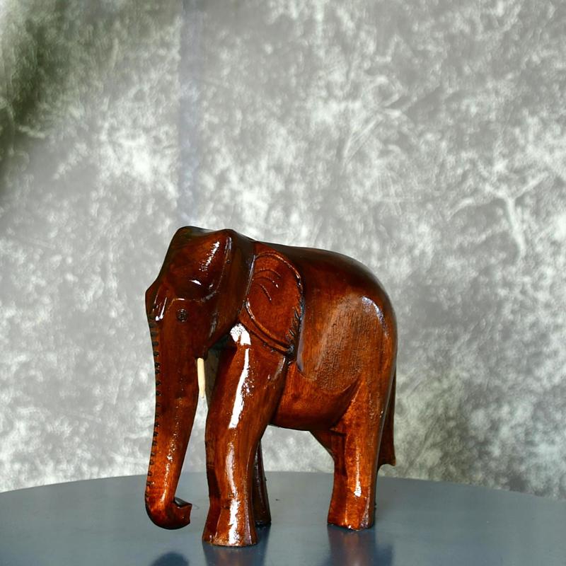 Sowpeace Wooden Elephant: Artisan Tabletop Decor Masterpiece - Tabletop - Sowpeace - Animal - New Arrivals