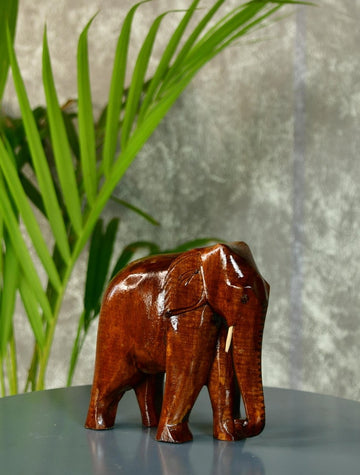 Sowpeace Wooden Elephant: Artisan Tabletop Decor Masterpiece - Wooden - Sowpeace - Sowpeace Wooden Elephant: Artisan Tabletop Decor Masterpiece - Wood - ELDN - WDN - TT - Sowpeace