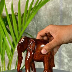 Sowpeace Wooden Elephant: Artisan Tabletop Decor Masterpiece - Wooden - Sowpeace - Sowpeace Wooden Elephant: Artisan Tabletop Decor Masterpiece - Wood - ELDN - WDN - TT - Sowpeace