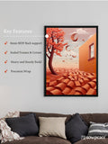 Sowpeace's Handcrafted 3D Autumn Windy Days Art – Premium Indian - Inspired Canvas Print for Stylish Home Decor - Wall painting - Chitran by sowpeace - Sowpeace's Handcrafted 3D Autumn Windy Days Art – Premium Indian - Inspired Canvas Print for Stylish Home Decor - Sowpeace