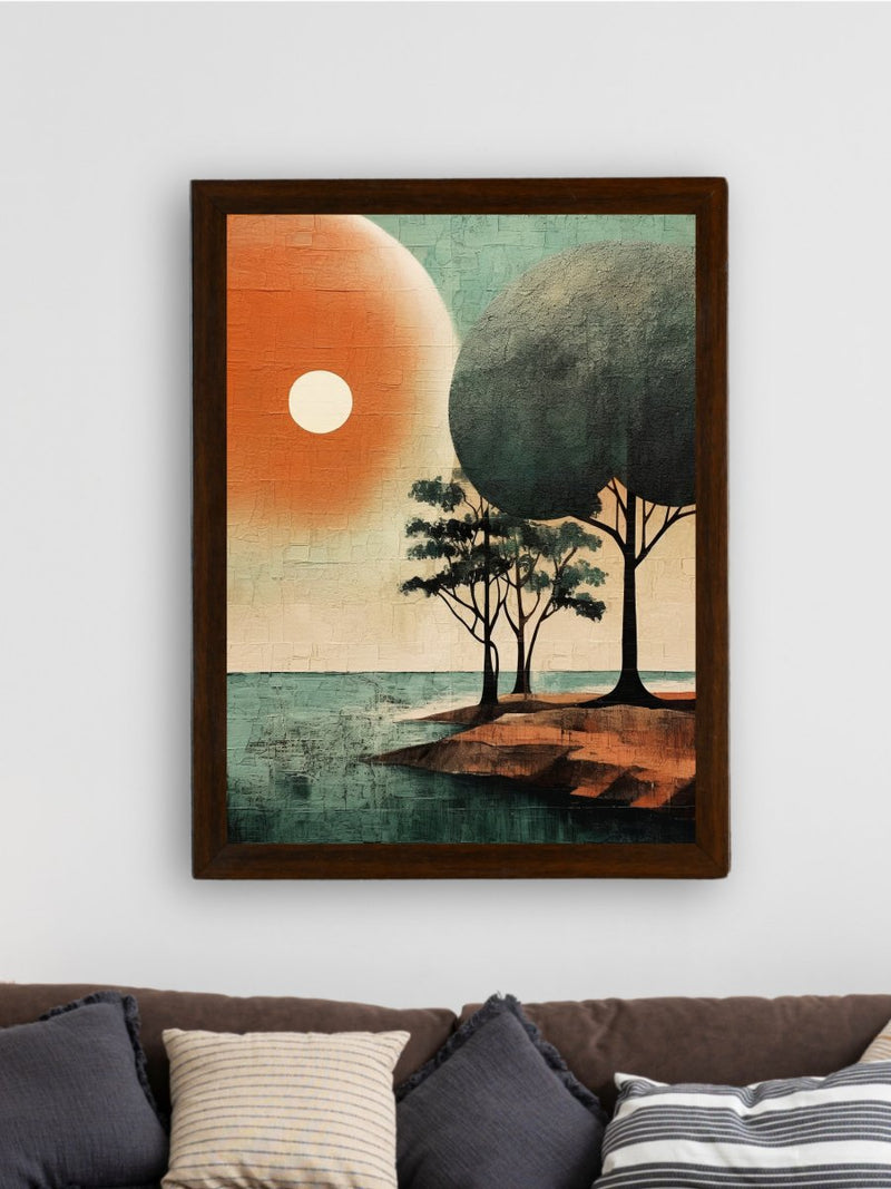 Sowpeace's Handcrafted Bohemian Indian Beach Abstract – Premium Canvas Print for Modern and Artistic Home Decor – view 3