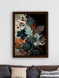 Sowpeace's Handcrafted Botanical Abstract Wall Art – Sea Green & Earth Black, Premium Indian - Inspired Decor - Wall painting - Chitran by sowpeace - Sowpeace's Handcrafted Botanical Abstract Wall Art – Sea Green & Earth Black, Premium Indian - Inspired Decor - CH - WRT - SOL - Sowpeace