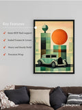 Sowpeace's Handcrafted Geometric Car Watercolor Art – Premium Indian - Inspired Canvas Wall Print for Stylish Home Decor - Wall painting - Chitran by sowpeace - Sowpeace's Handcrafted Geometric Car Watercolor Art – Premium Indian - Inspired Canvas Wall Print for Stylish Home Decor - CH - WRT - CMTR - Sowpeace