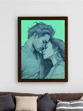 Sowpeace's Handcrafted Minimalist Romance Line Drawing Wall Art – Premium Indian - Inspired Canvas Print for Modern Home Aesthetics - Wall painting - Chitran by sowpeace - Sowpeace's Handcrafted Minimalist Romance Line Drawing Wall Art – Premium Indian - Inspired Canvas Print for Modern Home Aesthetics - CH - WRT - LOR - Sowpeace