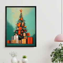 Sowpeace Joy: Handcrafted Tree of Hope Canvas Print – Premium Indian-Inspired Art for Elegant Holiday Decor - Additional View