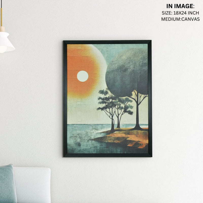 Sowpeace's Handcrafted Bohemian Indian Beach Abstract – Premium Canvas Print for Modern and Artistic Home Decor – view 5