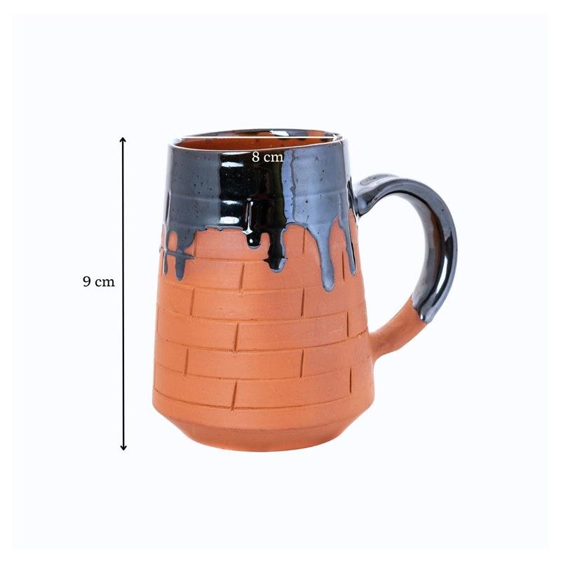 Terracotta Beer Mug: Stylish Home Decor and Kitchenware