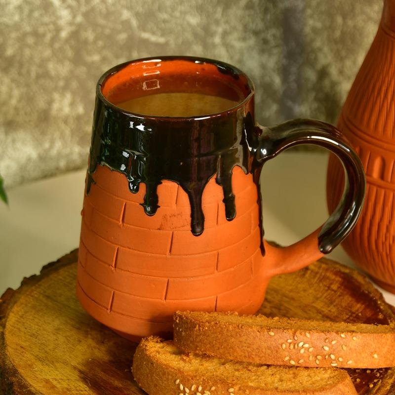 Terracotta Beer Mug: Stylish Home Decor and Kitchenware - Sowpeace - New Arrivals - Terracotta beer mug