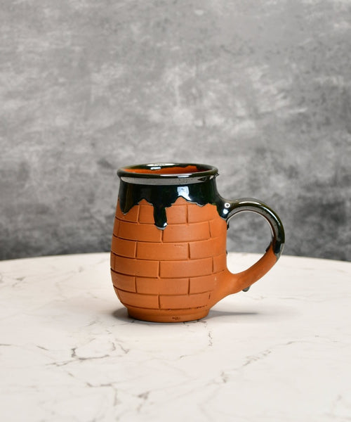Terracotta Coffee Mug: Artful Fusion for Home and Kitchen