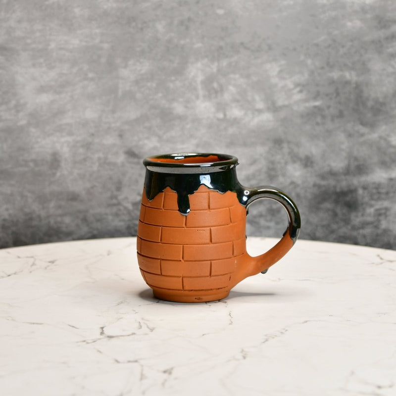 Terracotta Coffee Mug: Artful Fusion for Home and Kitchen – view 1