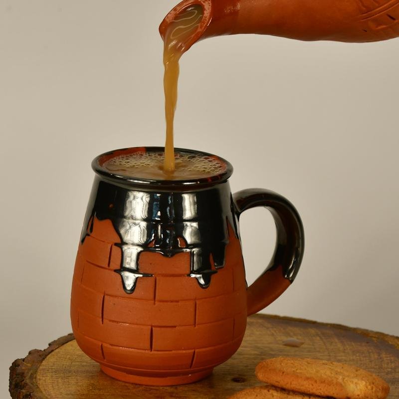 Terracotta Coffee Mug: Artful Fusion for Home and Kitchen - Sowpeace - New Arrivals - Terracotta Coffee mug