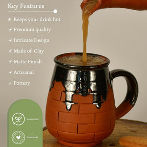 Terracotta Coffee Mug: Artful Fusion for Home and Kitchen - Sowpeace - Terracotta Coffee Mug: Artful Fusion for Home and Kitchen - Terr - Uten - Terr - TCMC - Sowpeace