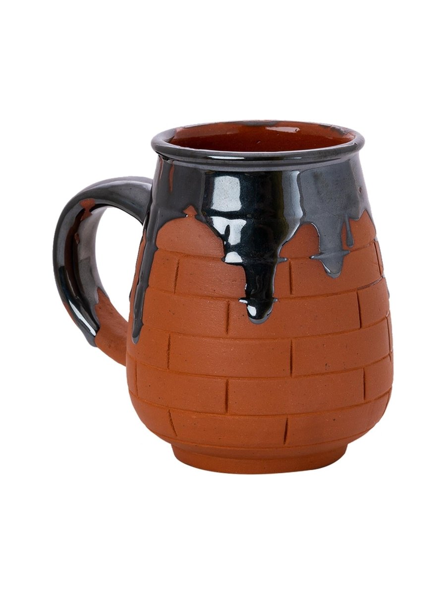 Terracotta Coffee Mug: Artful Fusion for Home and Kitchen