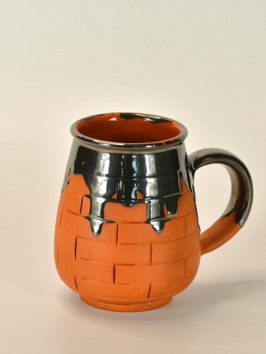 Terracotta Coffee Mug: Artful Fusion for Home and Kitchen