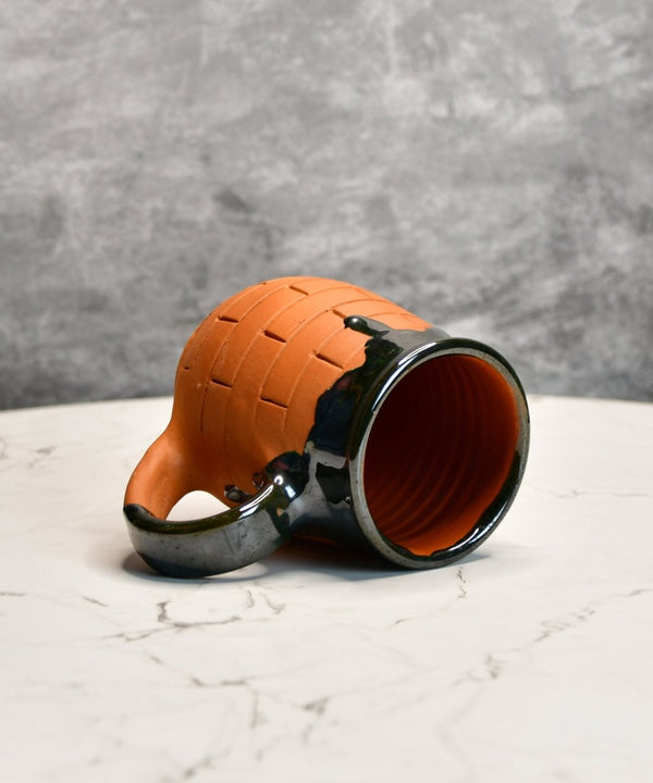 Terracotta Coffee Mug: Artful Fusion for Home and Kitchen — image 6
