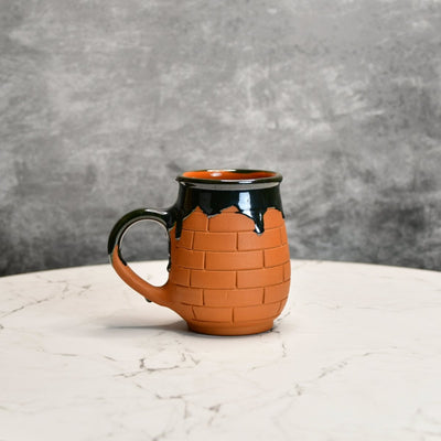 Terracotta Coffee Mug: Artful Fusion for Home and Kitchen