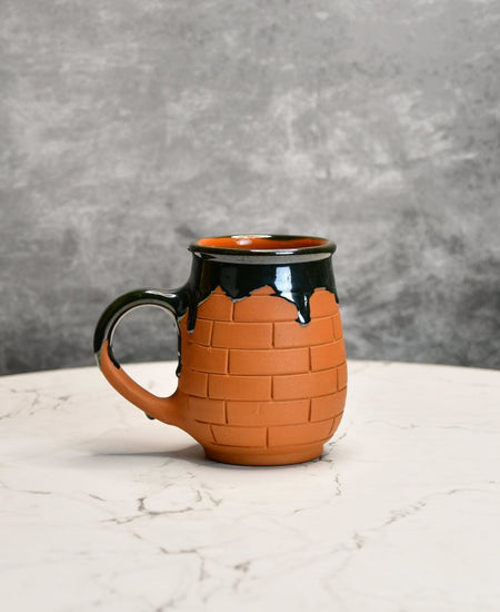 Terracotta Coffee Mug: Artful Fusion for Home and Kitchen