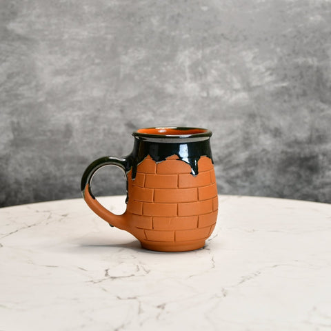 Terracotta Coffee Mug: Artful Fusion for Home and Kitchen - Additional View