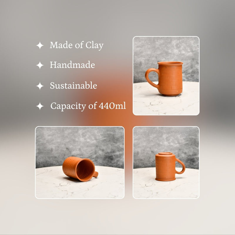 Terracotta Coffee Mug: Stylish, Functional Home & Kitchenware – view 3