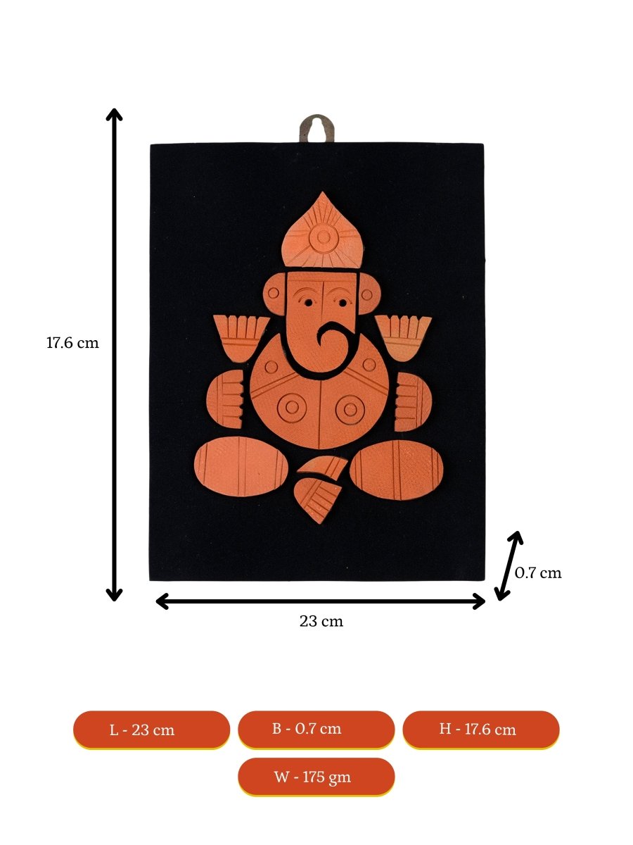 Terracotta Ganesh: Artisan Home Decor Elegance and Serenity - Sowpeace - Terracotta Ganesh: Artisan Home Decor Elegance and Serenity - Terr - WART - SANJ - GNSH - Sowpeace