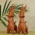 Terracotta Horse: Artisan - Made Tabletop Home Decor Accent - Sowpeace - Animal - New Arrivals