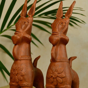 Terracotta Horse: Artisan - Made Tabletop Home Decor Accent - Sowpeace - Terracotta Horse: Artisan - Made Tabletop Home Decor Accent - Terr - Terr - TT - TH - Sowpeace