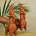 Terracotta Horse: Artisan - Made Tabletop Home Decor Accent - Sowpeace - Animal - New Arrivals