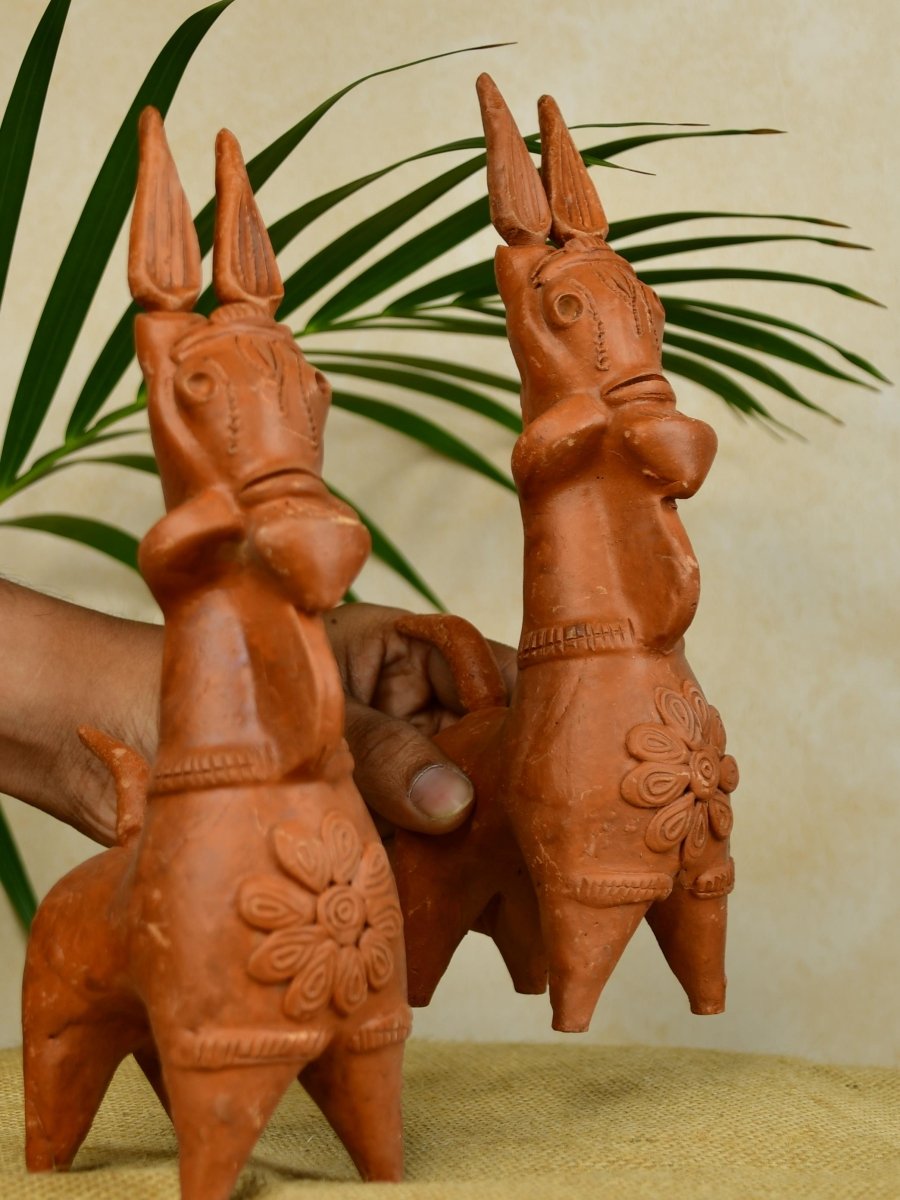 Terracotta Horse: Artisan - Made Tabletop Home Decor Accent - Sowpeace - Terracotta Horse: Artisan - Made Tabletop Home Decor Accent - Terr - Terr - TT - TH - Sowpeace