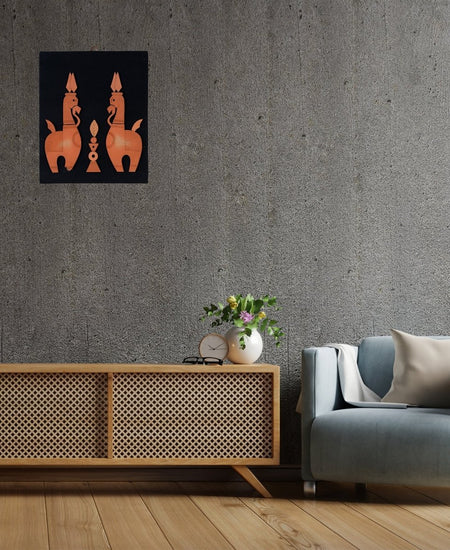 Terracotta Horse Wall Art: Artisan Home Decor