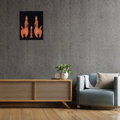 Terracotta Horse Wall Art: Artisan Home Decor - Additional View